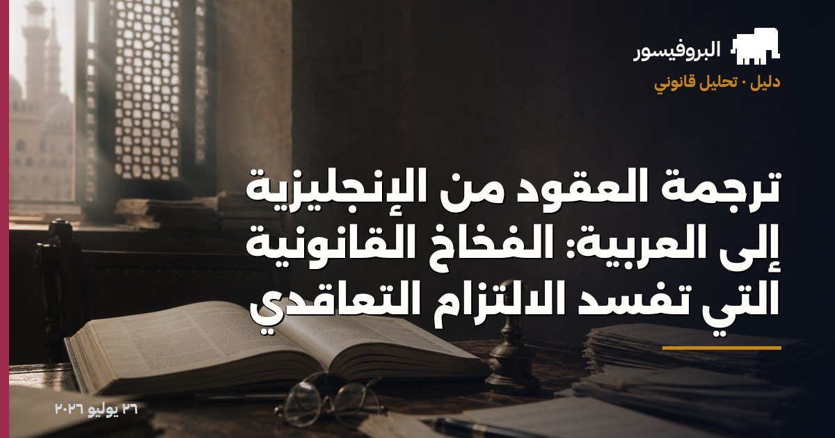 ترجمة العقود من الإنجليزية إلى العربية: الفخاخ القانونية التي تفسد الالتزام التعاقدي