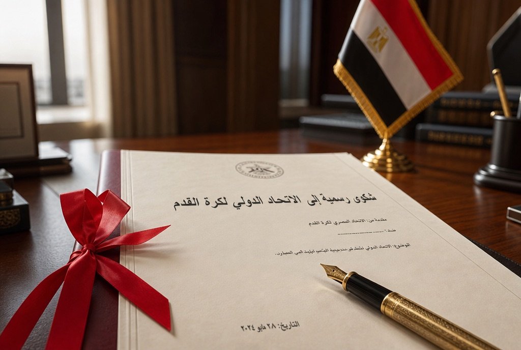 الشكوى الرسمية المقدمة من اتحاد الكرة المصري إلى الفيفا